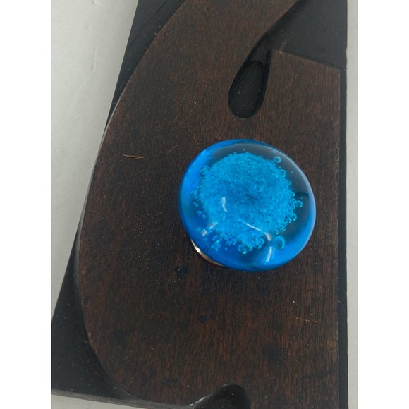 NY Times Antique Print Block Letter "S" Wood Type Repurposed Knob Hanger RARE - Picture 4 of 6